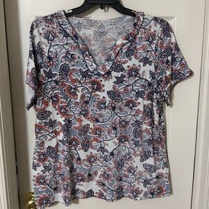 Top blue orange white